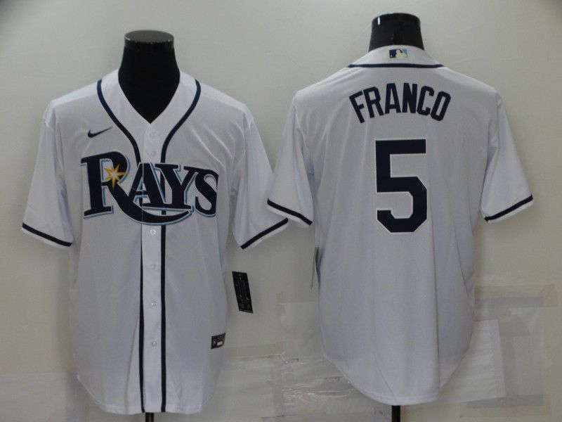Men Tampa Bay Rays #5 Franco White Game Nike 2022 MLB Jersey->houston astros->MLB Jersey